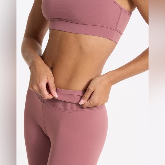 Vuori Rib Studio Legging Marsala Size Large NEW WITH TAGS - Picture 4 of 12